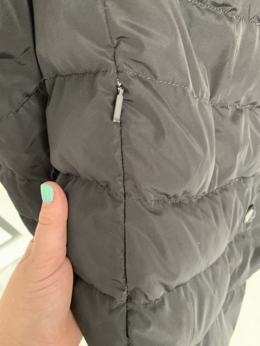 Пуховик Flash Geo с мехом стриженый кролик