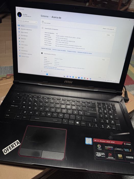 MSI GE73 Raider RGB 8RE