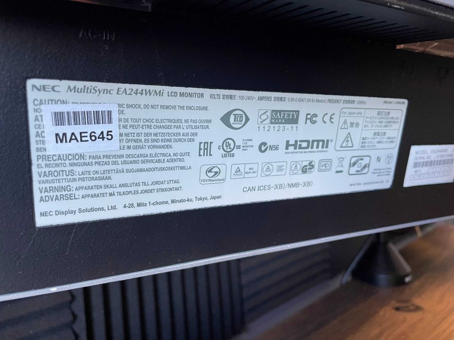 Monitor 24 cale NEC EA244WMi