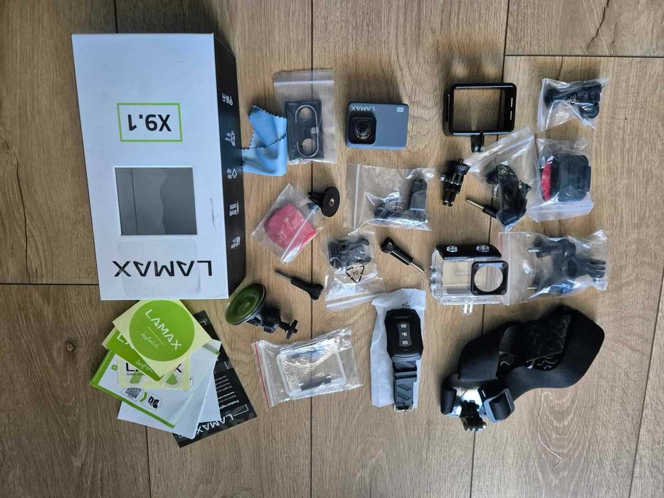 Kamera Lamax X9.1 czarny + akcesoria + opaska na głowę wartości 50 zł