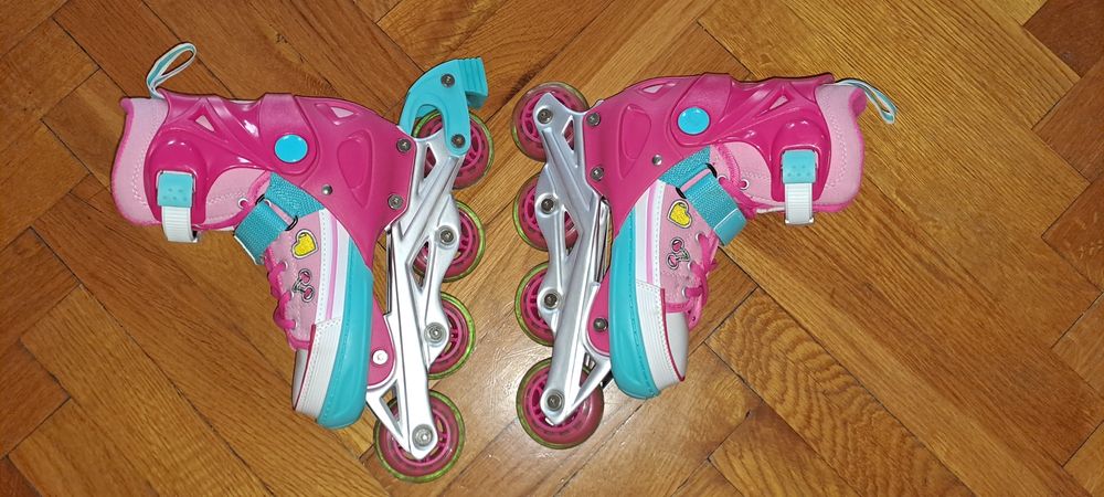 Rolki SUMMER DREAM 37-40 regulowane łyżworolki różowe unicorn