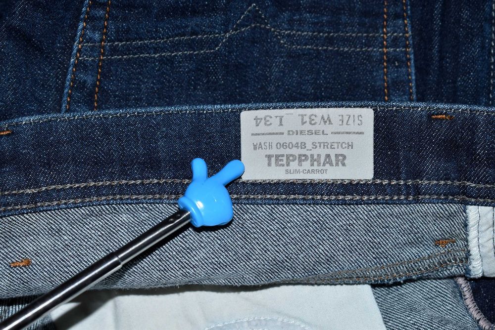 Diesel Tepphar Slim-Carrot Stretch Spodnie Jeansy 31x34
