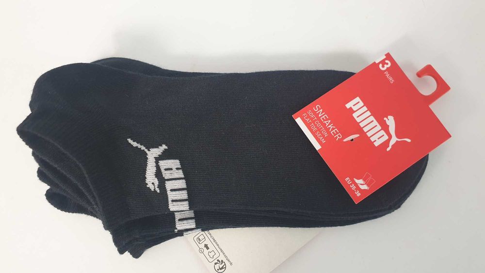 Puma Skarpetki PUMA SNEAKER STOPKI SKARPETY czarny rozmiar 35-38