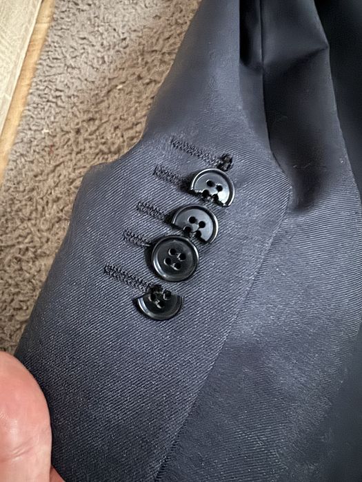 Garnitur męski komplet marynarka spodnie 100% wełna cotton