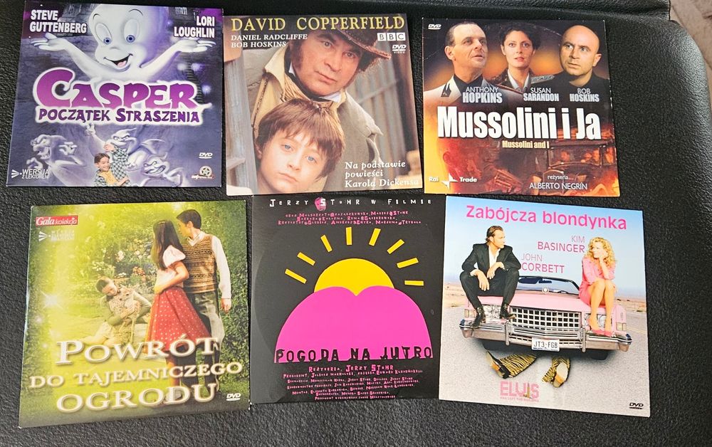 Zestaw 6 filmów dvd