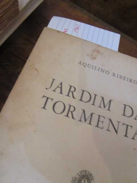 Livro Aquilino Ribeiro Jardim das Tormentas