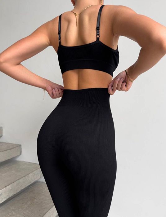 ‼️УТЕПЛЕНІ‼️ Лосіни на флісі жіночі в рубчик. Безшовні легінси.