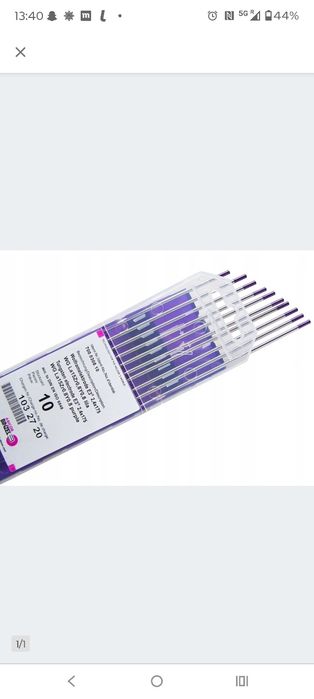 Elektrody wolframowe tig  Abicor Binzel 2.4mm