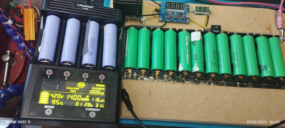 10 Células de Lítio 18650 Recicladas Testadas e Garantidas em Bom Esta