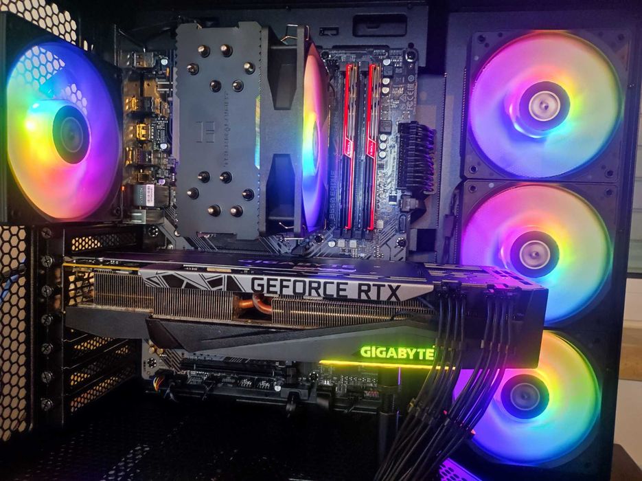 PC Gaming Ryzen 5500X3D • RTX 3080 • 16GB 3600MHz • 1TB SSD • ARGB • Lian Li