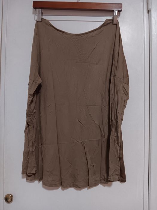 Blusa castanha/bege c/estampa