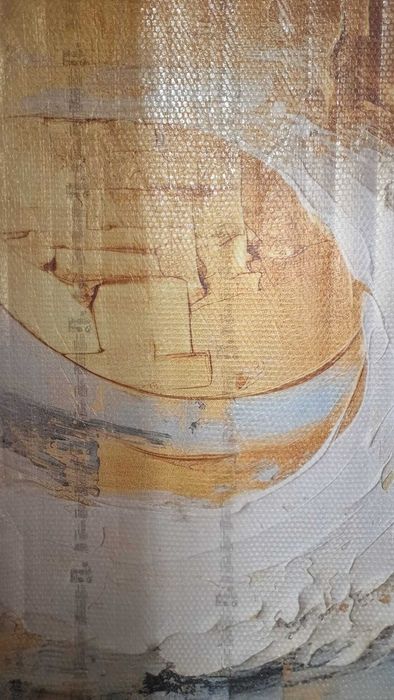 Pintura abstrata - Vortice Ocra Astratto 150x100cm