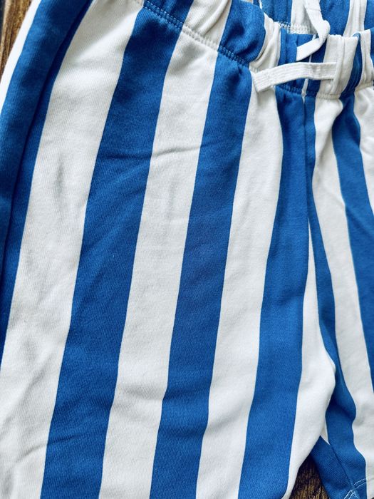 Spodenki w paski H&M 134 stan bdb