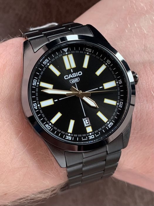 Годинник Casio MTP-VD02B-1 Оригінал Гарантія Часы Касио