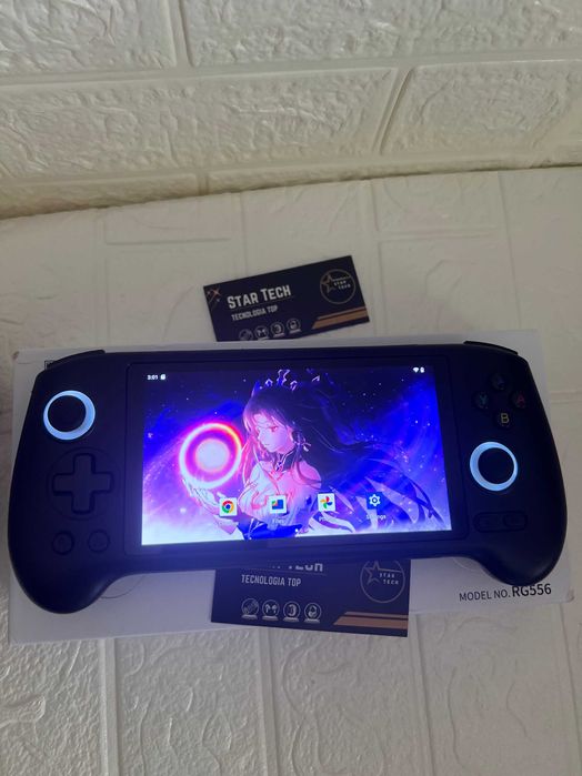 Consola Portátil Anbernic RG556 AMOLED | Preto/Azul