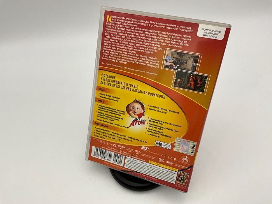 Iniemamocni 2 x DVD, The Incredibles, Animacja 2004, Disney, Pixar
