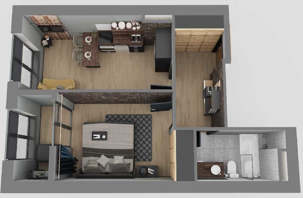 1-но кімнатна квартира біля моря