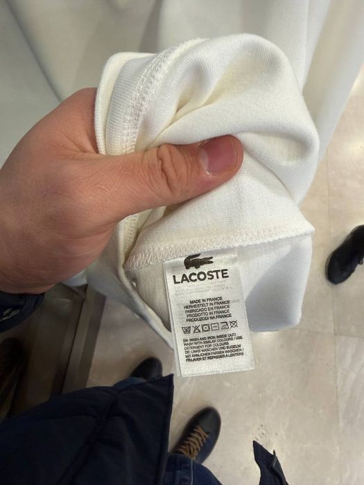 Чоловіча  Кофта зіпка 1/3 Lacoste 1/4  напівзамок old money