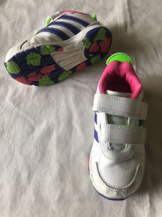 Adidas Girls' Sneakers, Size 25