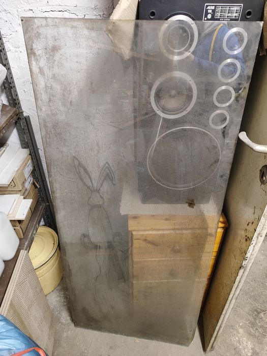 Szyba szklana 143,5 x 63 GLOSNIKI NIE NA SPRZEDAZ