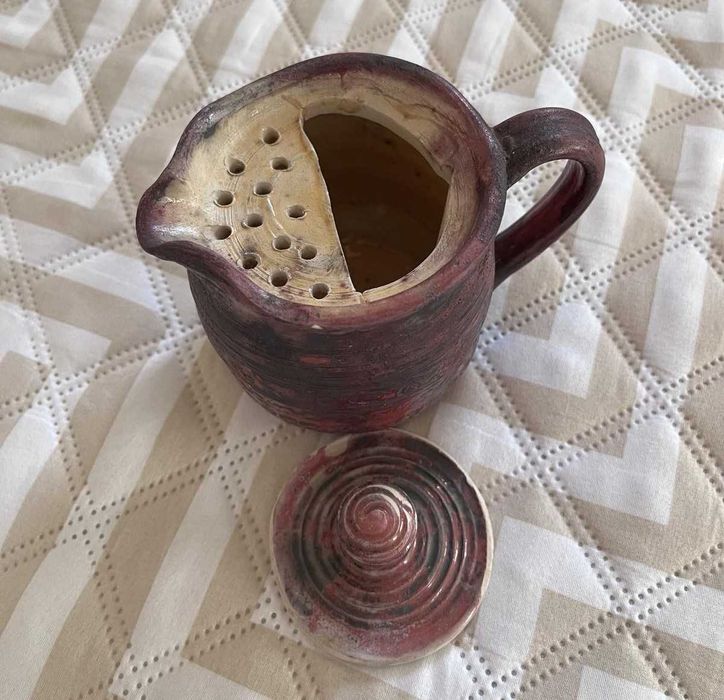 Оригінальний подарунок "Заварник глиняний". Ручна робота з душею