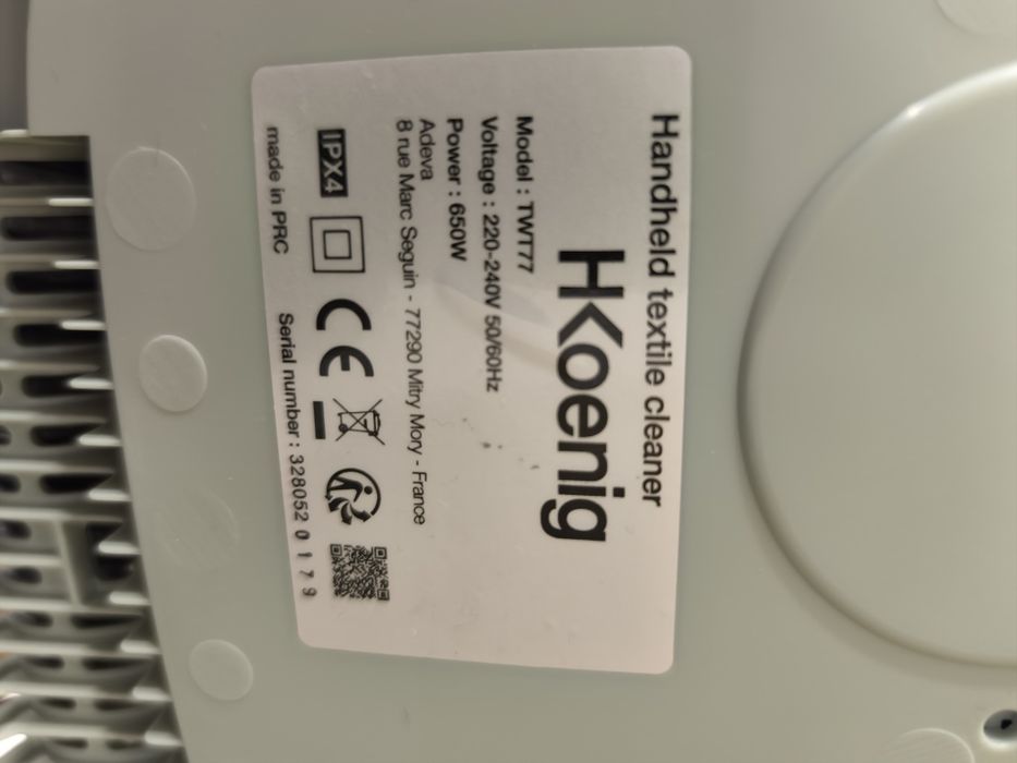 Máquina H.koenig TWT77 para limpeza de têxteis