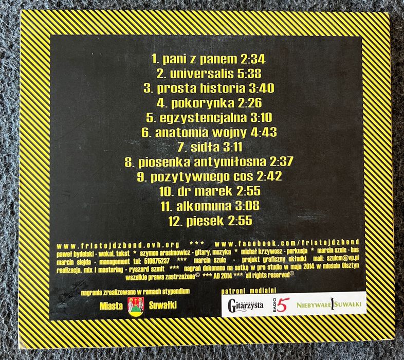 Fri stejdż bend cd rock punk sarkazm Suwałki mam talent