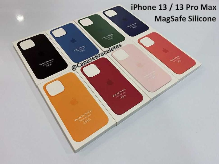LIQUIDAÇÃO - Capa em Silicone Magsafe para iPhone 13 Series