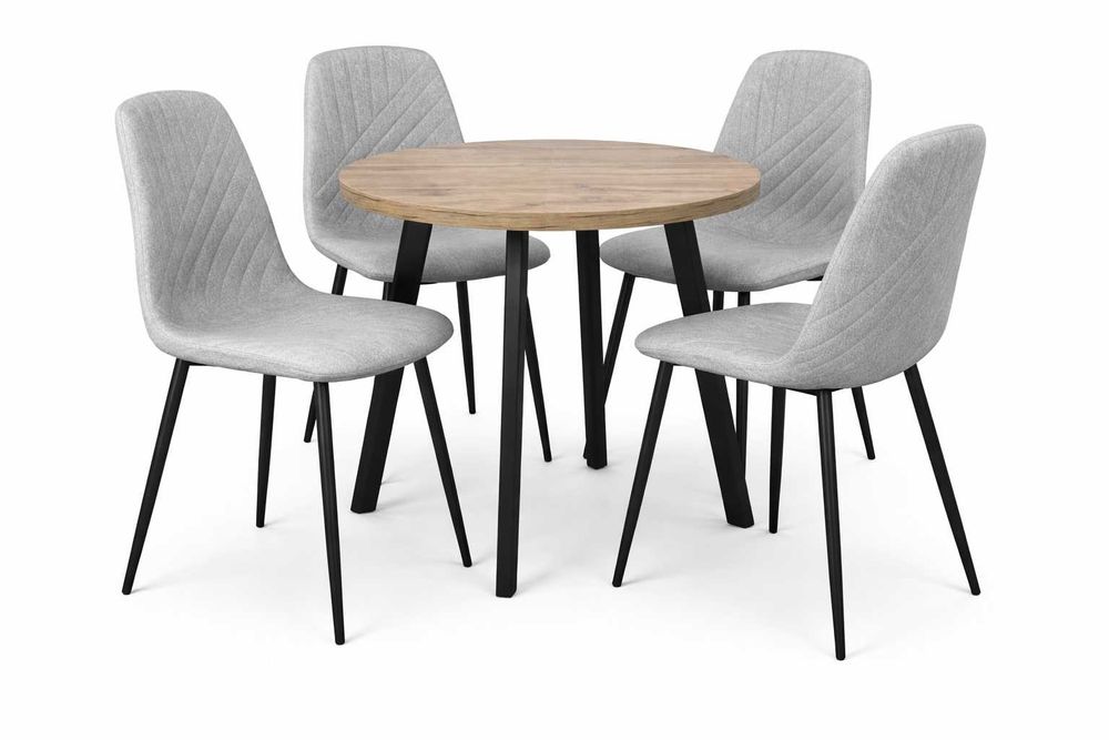 (259WN) Stół okrągły rozkładany + 4 krzesła, nowe okazja 1160 zł