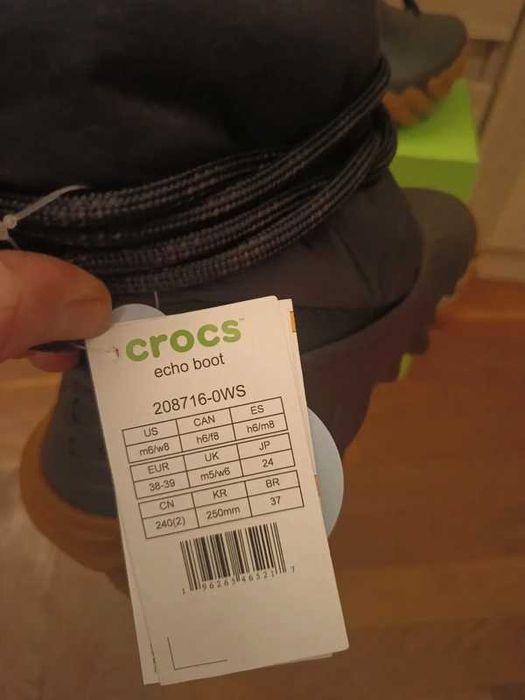 crocs echo boot termiczne śniegowce buty zimowe unisex 38/39 24cm