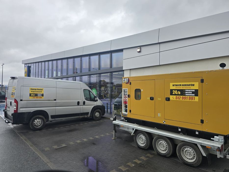 Wynajem agregatów 16 kW - 2 MW dla rolnika - nawadnianie 24/7