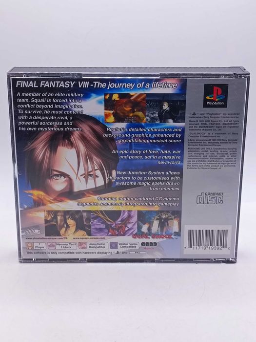 GRA Final Fantasy VIII 4CD Playstation Platinum Na PSX 965/11/25s