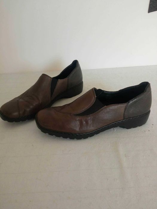 Rieker damskie mokasyny skóra naturalna r 41 wkł.wewn. 26cm