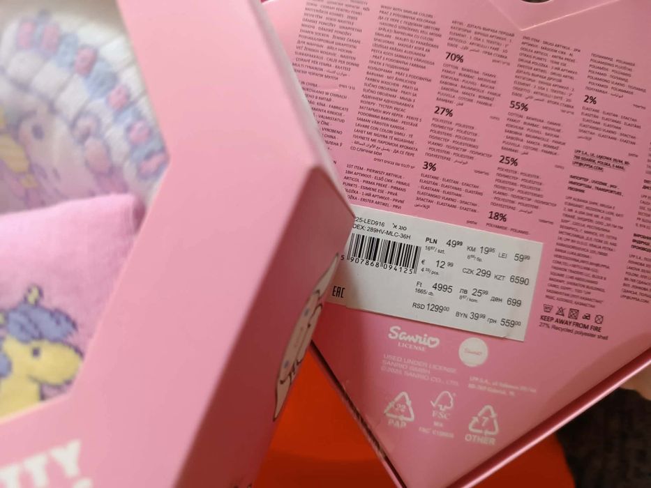 Skarpetki Hello Kitty 3-pak