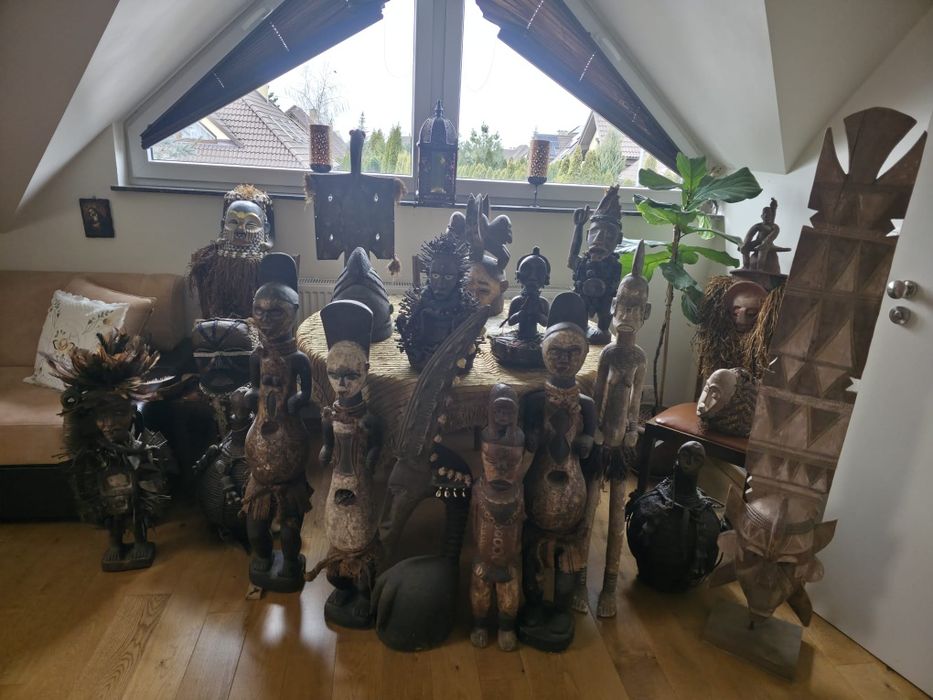 maski afrykańskie ,figury, rzeźby, artefakty  sprzedam