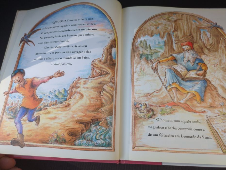 A História de Da Vinci o rapaz voador de Laurence Anholt