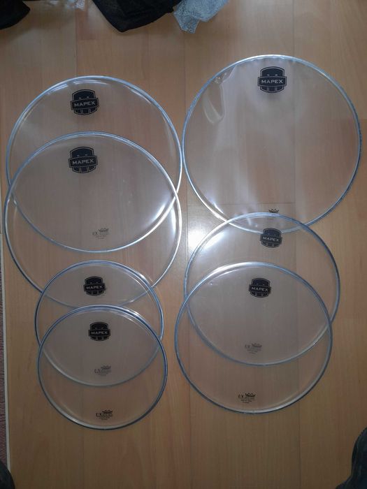 Pele Evans 16" e Remo 22" Kit Mapex 10,12 , 14" e 20"