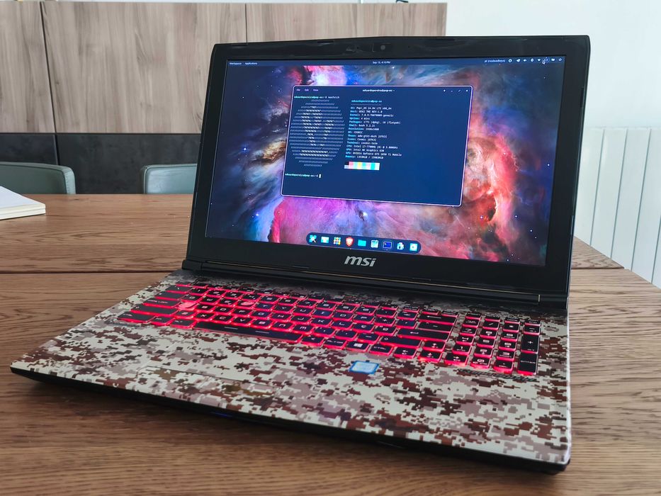 MSI GE62 7RE Camo Squad (Edição Limitada) | i7-7700HQ | GTX 1050 Ti | Gaming