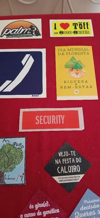 10 Autocolantes, novos