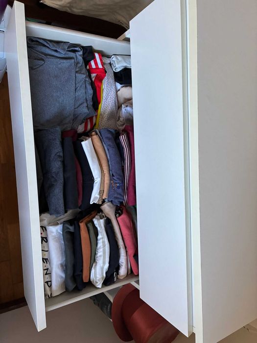 MALM Cómoda c/4 gavetas, branco, 80x100 cm