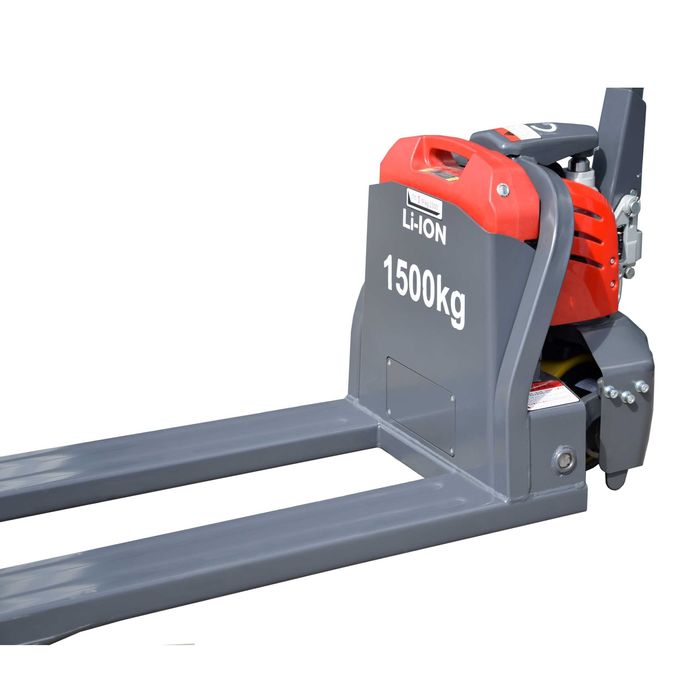 Paleciak elektryczny Heckmann 24V 20Ah udzwig 1500kg widły 120x55cm