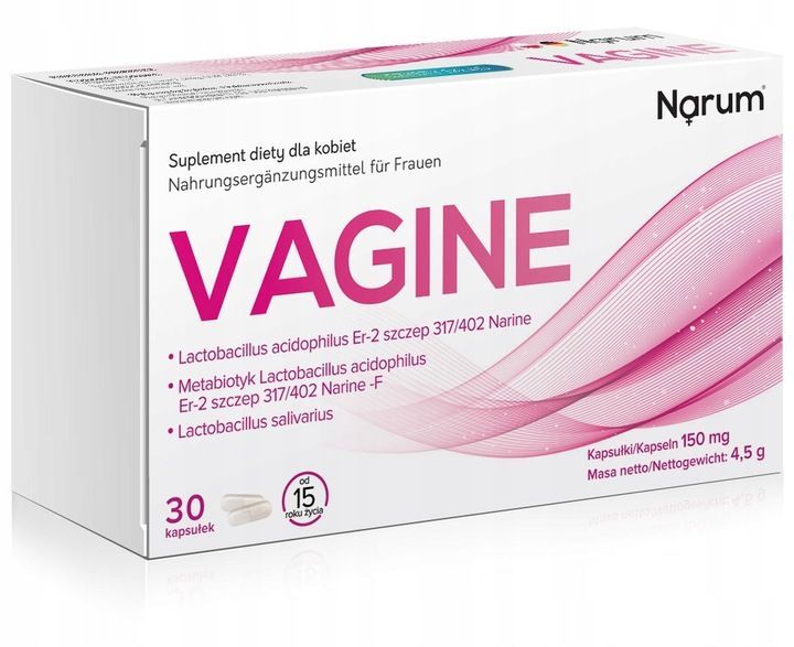 narum narine vagine 150 mg probiotyk dla kobiet 30 kapsułek