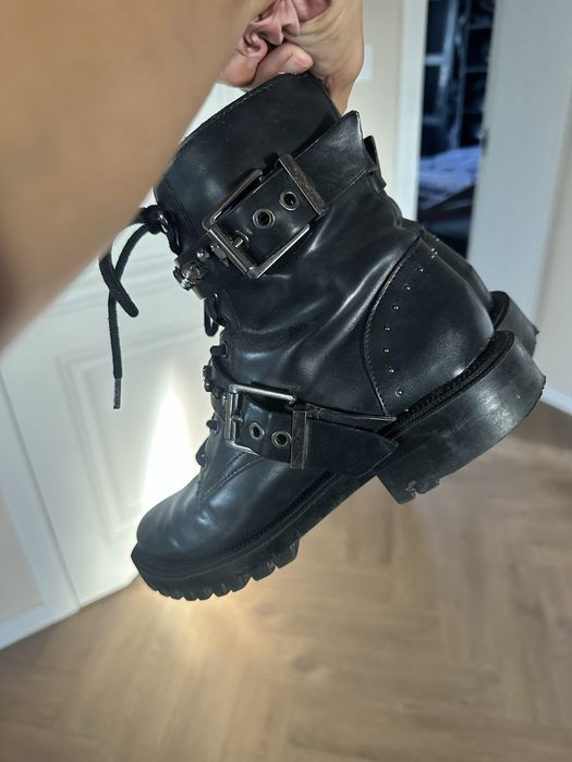 Buty botki zimowe jesienne sztyblety workery rock cyrkonie