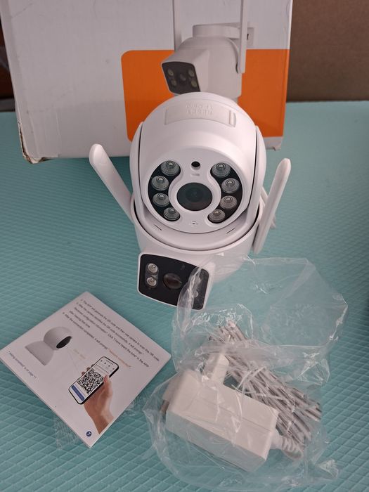 Camara videovigilancia com 2 camaras, wifi, sensor de movimento