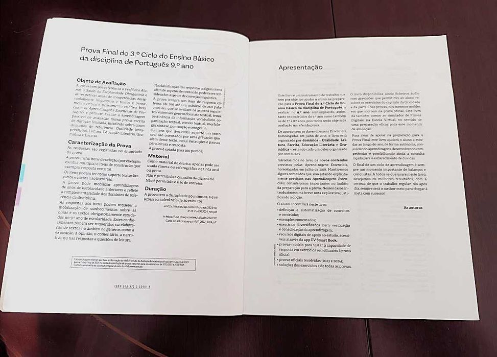 “Preparação para a Prova Final” Exame de Português 9.º Ano/2025