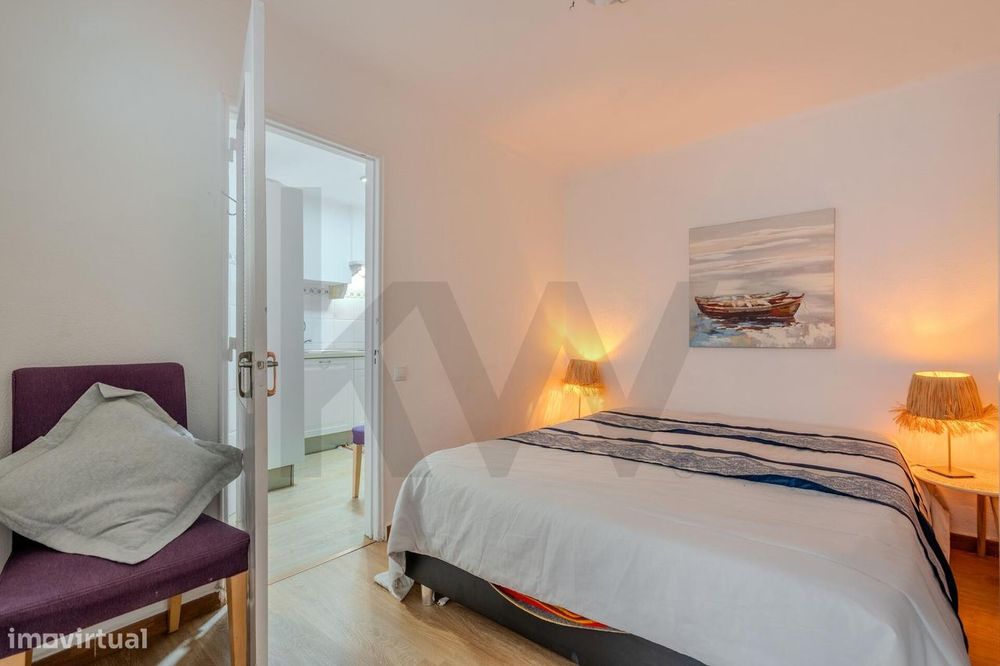 Apartamento T1 no centro de Sesimbra, a 50 metros da praia | Ideal par