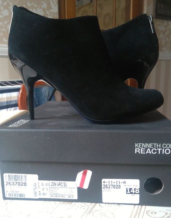 Сапоги- ботильоны, 39, 5 р. Kenneth Cole, США, нат. кожа
