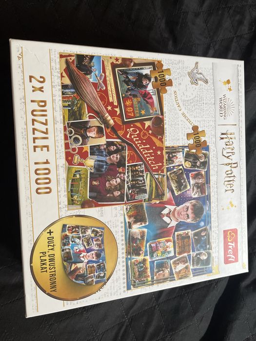 Puzzle Harry Potter nieużywane (2x1000) + duży dwustronny plakat
