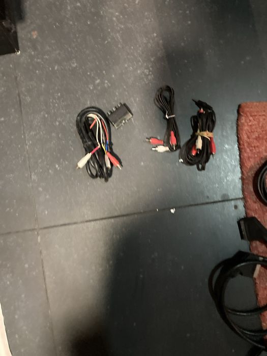 6 cabos scart scart 21 pins e adaptador scart RCA