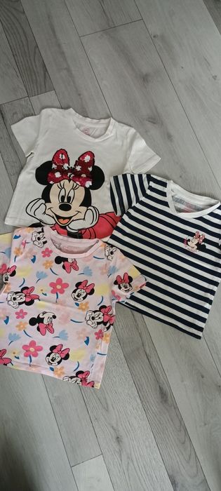 Komplet zestaw koszulek myszka Minnie t.92